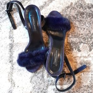 Alberto Zago fluffy heels 38 1/2